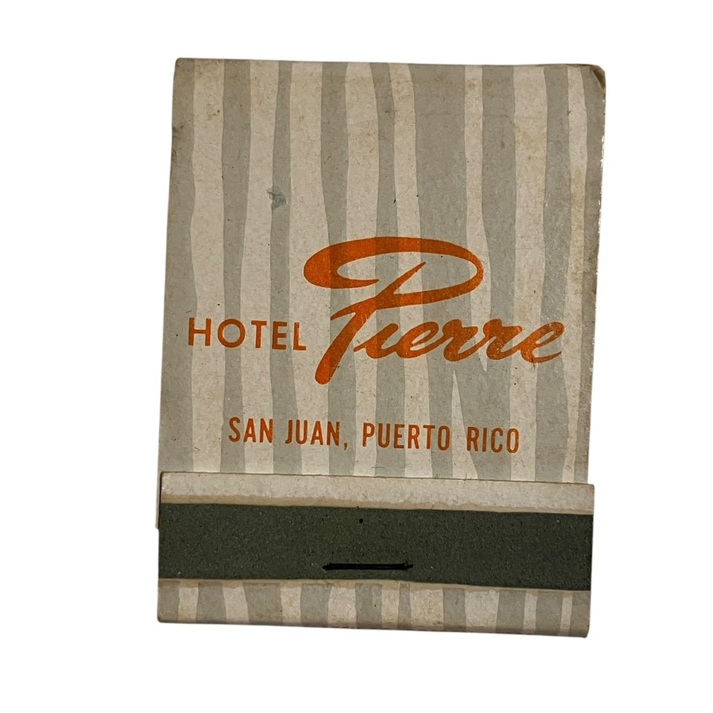 Hotel Pierre San Juan Puerto Rico Vintage Matchbook